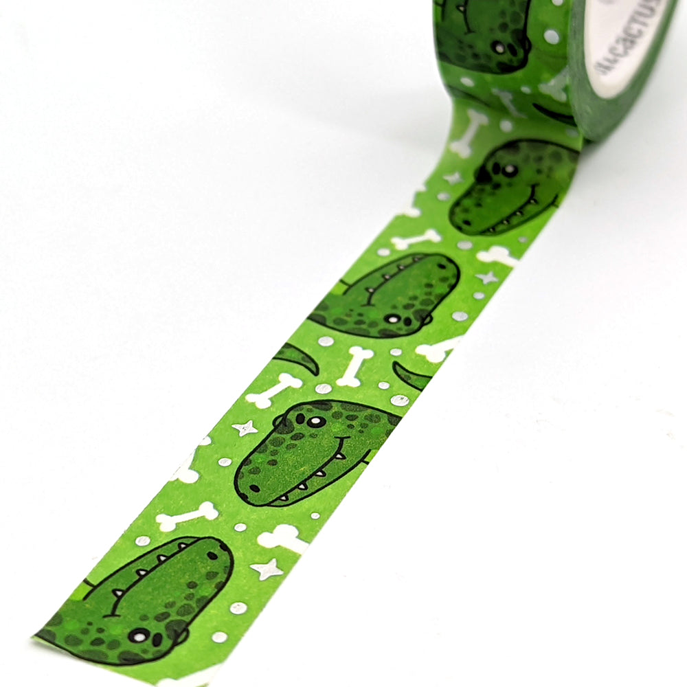 Dinosaur Washi Tape (Holo Foil) by Fox and Cactus