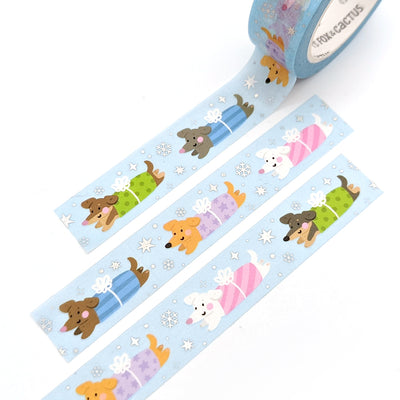 Gift Wrapped Weenies Washi Tape (Holo Foil) by Fox and Cactus
