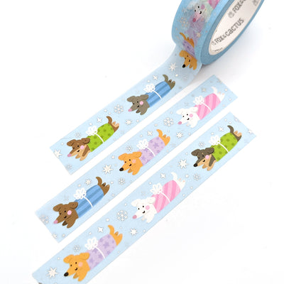 Gift Wrapped Weenies Washi Tape (Holo Foil) by Fox and Cactus