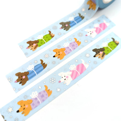 Gift Wrapped Weenies Washi Tape (Holo Foil) by Fox and Cactus