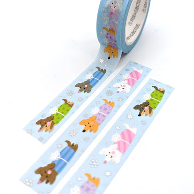 Gift Wrapped Weenies Washi Tape (Holo Foil) by Fox and Cactus