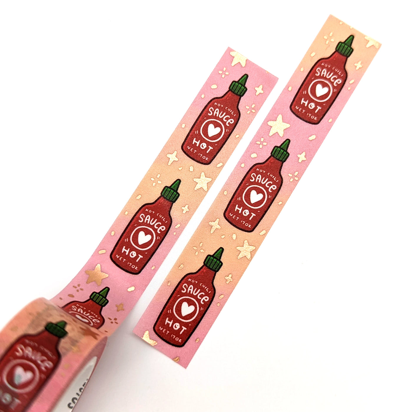 Hot Sauce Washi Tape (Rose Gold Foil) by Fox and Cactus
