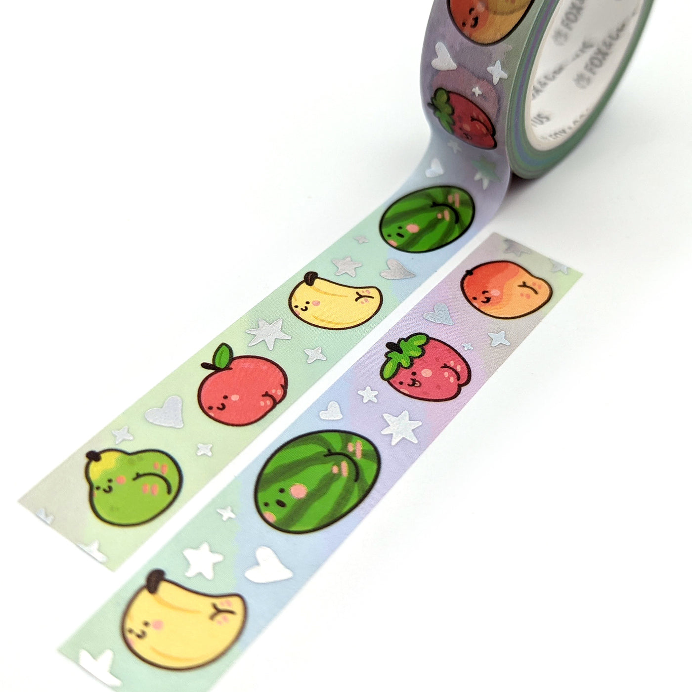 Fruity Booties Washi Tape Set (Holo Foil) by Fox and Cactus