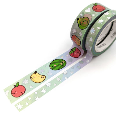 Fruity Booties Washi Tape Set (Holo Foil) by Fox and Cactus