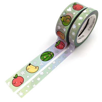 Fruity Booties Washi Tape Set (Holo Foil) by Fox and Cactus