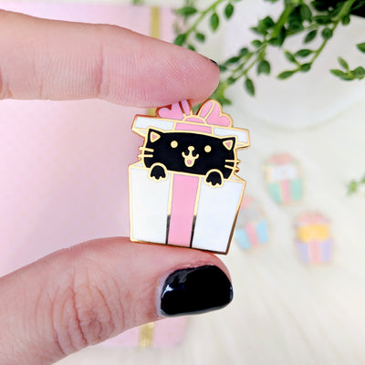 Cat Gifts Enamel Pins by Fox and Cactus