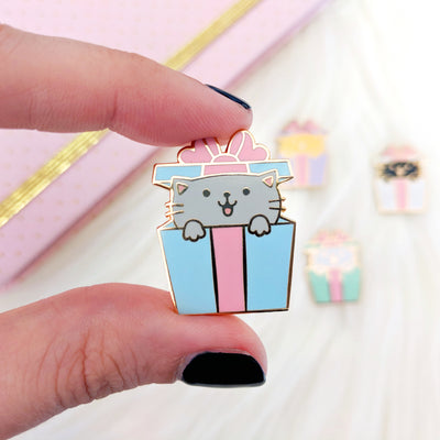 Cat Gifts Enamel Pins by Fox and Cactus